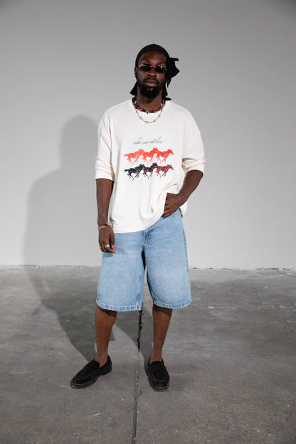 Horse Year Ripped Longsleeve