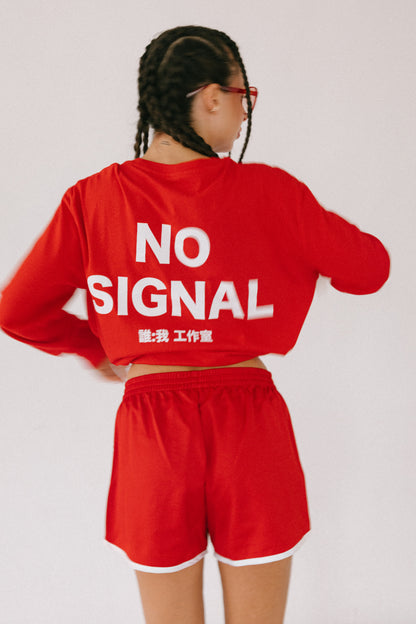Longsleeve  "No Signal" Red